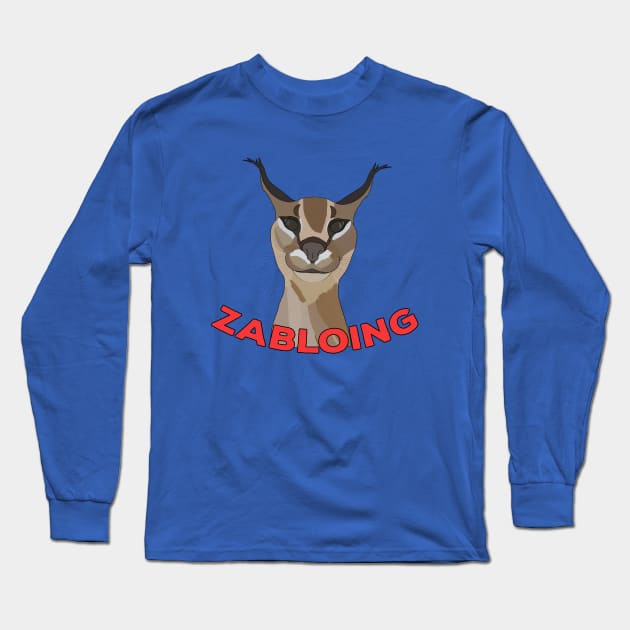 Zabloing Cat Meme Long Sleeve T-Shirt by DiegoCarvalho